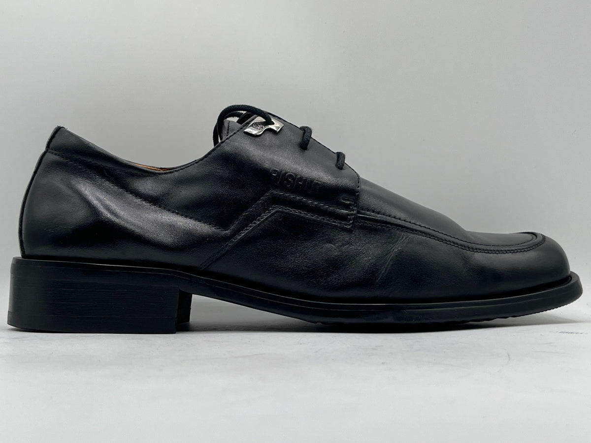 Rishun Black Leather Formal Dress Shoes