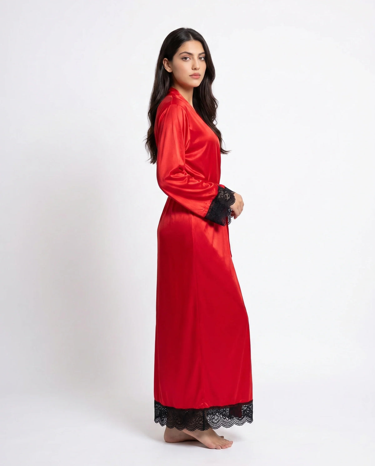 XAYWEAR Artistry - Lace Long Robe