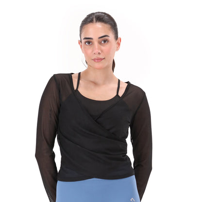 XAYWEAR Girloft Mesh Top - Black