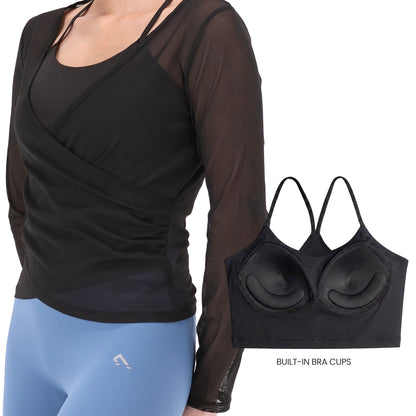 XAYWEAR Girloft Mesh Top - Black