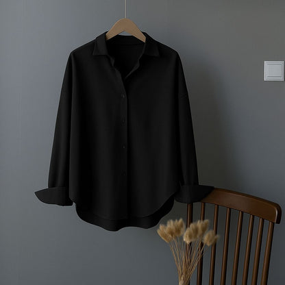 XAYWEAR Premium Quality Dropshoulder Party Wear Button Down Oversize Style Shirt For Female/Girls/Women