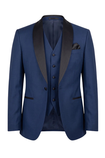 XAYWEAR Conall Three Piece Suit-Navy Blue