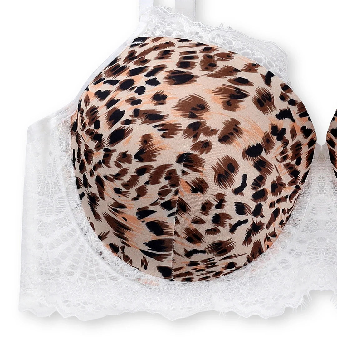 XAYWEAR Premium Bra Set - Lace Cheetah