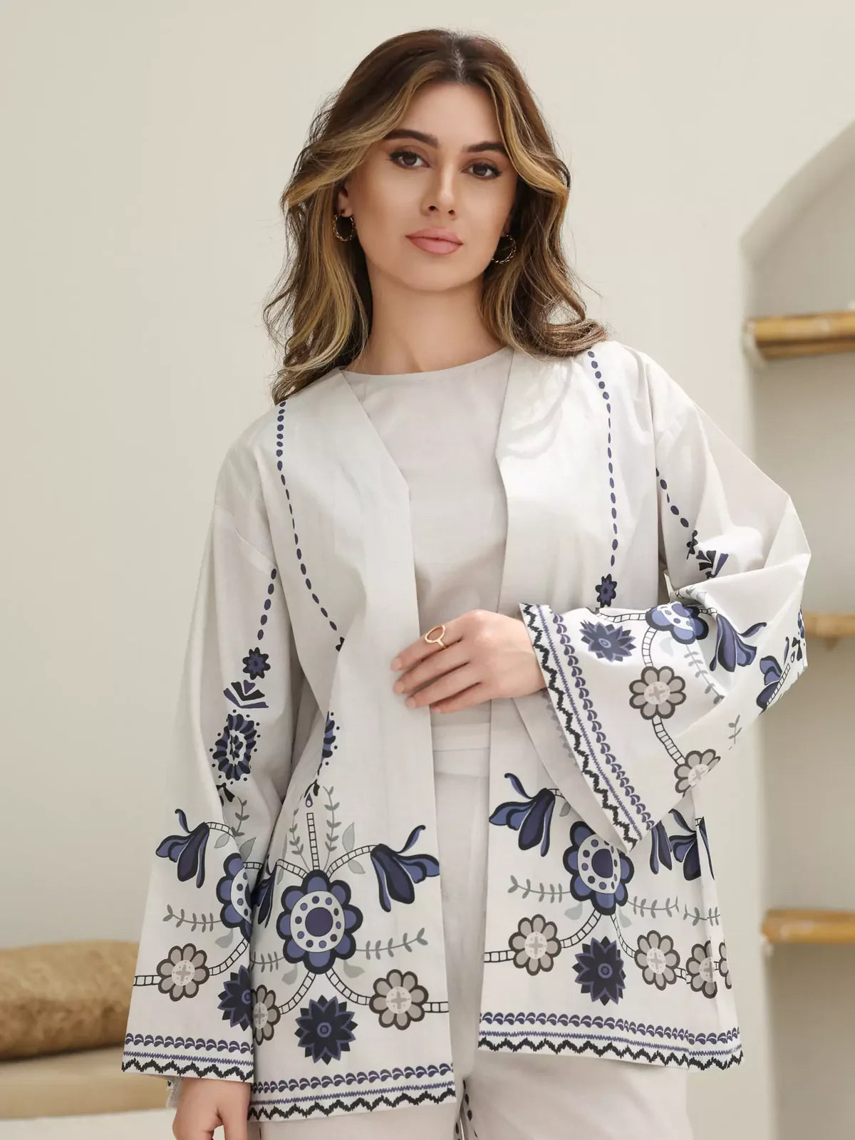 XAYWEAR Women's Indigo Vector Co Ord Set