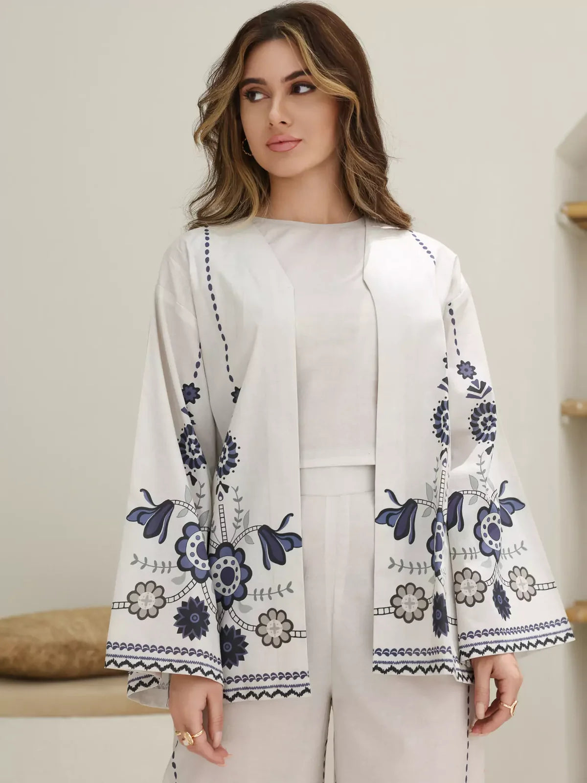 XAYWEAR Women's Indigo Vector Co Ord Set