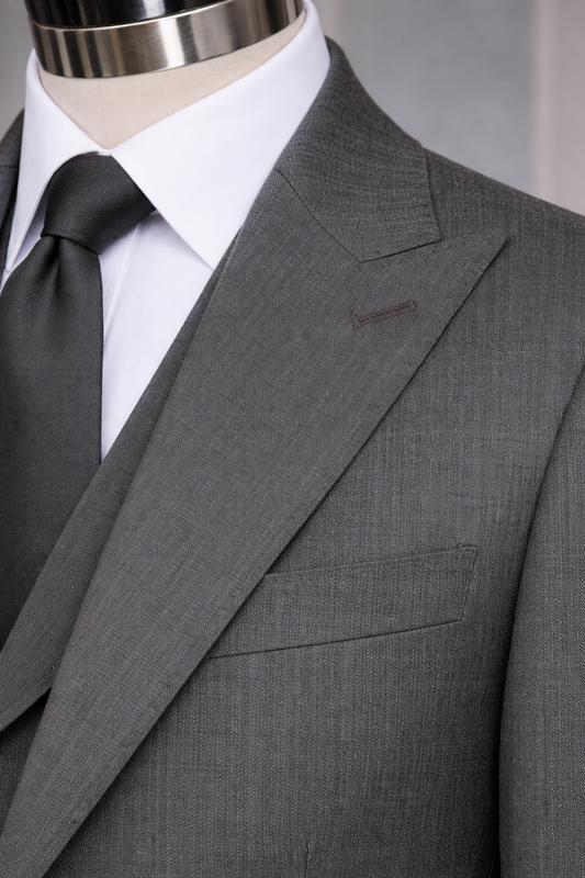 XAYWEAR Men's Grey Slim-Fit Suit 3-Piece Suit
