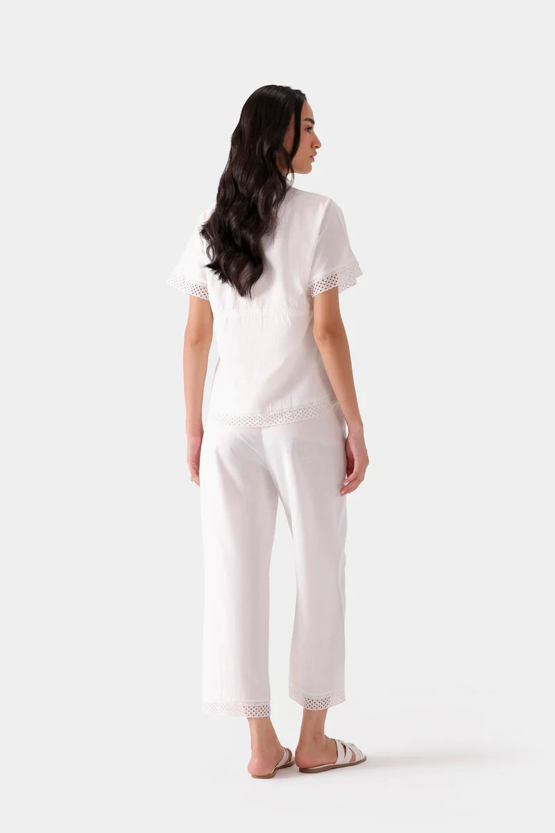 XAYWEAR Lace Trim Trousers