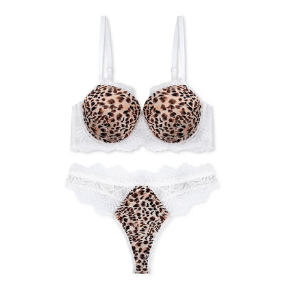 XAYWEAR Premium Bra Set - Lace Cheetah