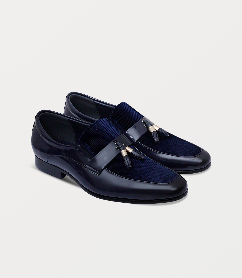 XAYWEAR Men's Luxury Formal Slip On-BLUE