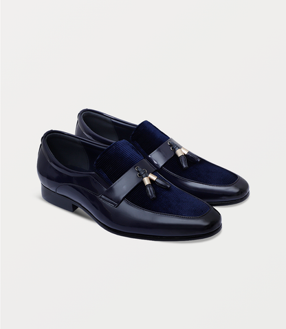 XAYWEAR Men's Luxury Formal Slip On-BLUE