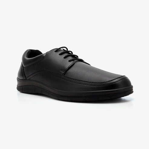 XAYWEAR Men's Lace-Up Black Formal Shoes