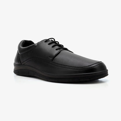 XAYWEAR Men's Lace-Up Black Formal Shoes