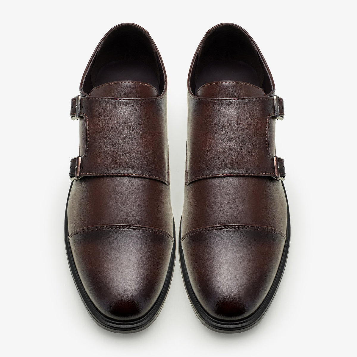 XAYWEAR Men's Double Monk Strap Shoes