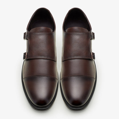 XAYWEAR Men's Double Monk Strap Shoes