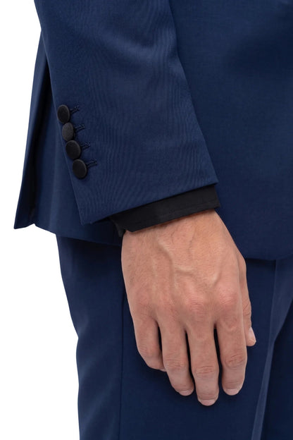 XAYWEAR Conall Three Piece Suit-Navy Blue