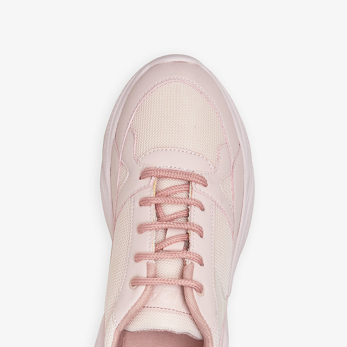 XAYWEAR Women's Baby Pink Casual Sneakers