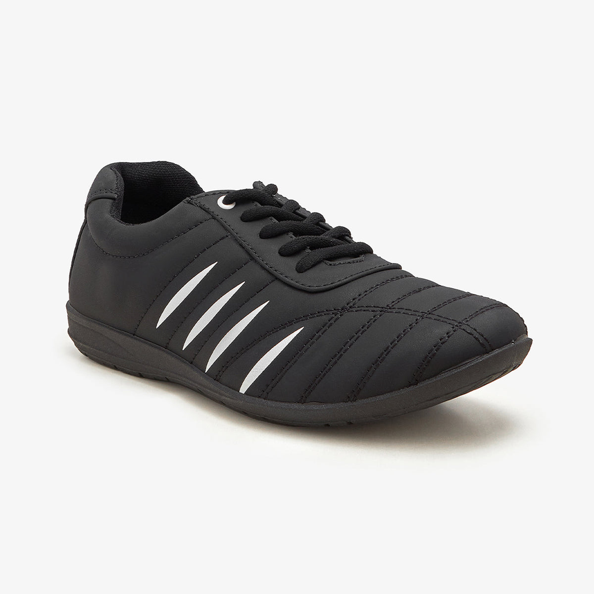 XAYWEAR Women's Stitched Detail Cushioned Sneaker