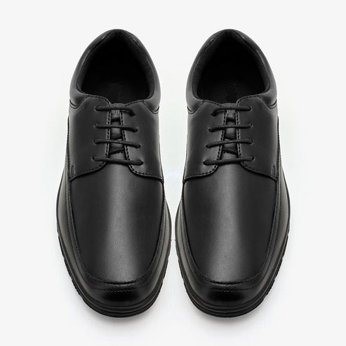 XAYWEAR Men's Lace-Up Black Formal Shoes