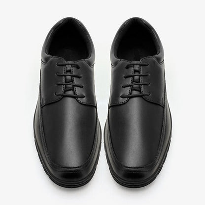 XAYWEAR Men's Lace-Up Black Formal Shoes