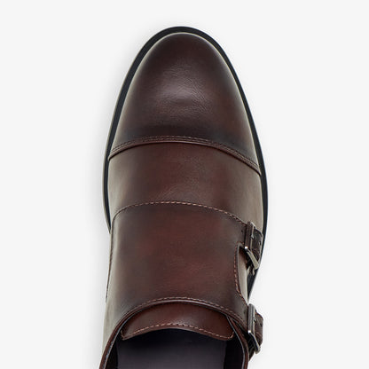 XAYWEAR Men's Double Monk Strap Shoes