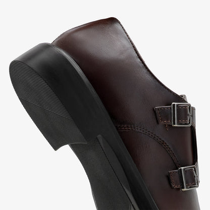 XAYWEAR Men's Double Monk Strap Shoes