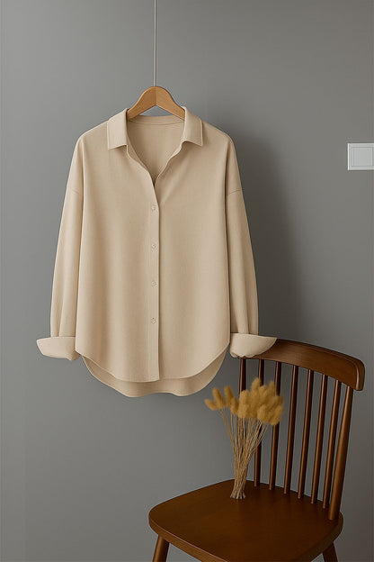 XAYWEAR Premium Quality Dropshoulder Party Wear Button Down Oversize Style Shirt For Female/Girls/Women