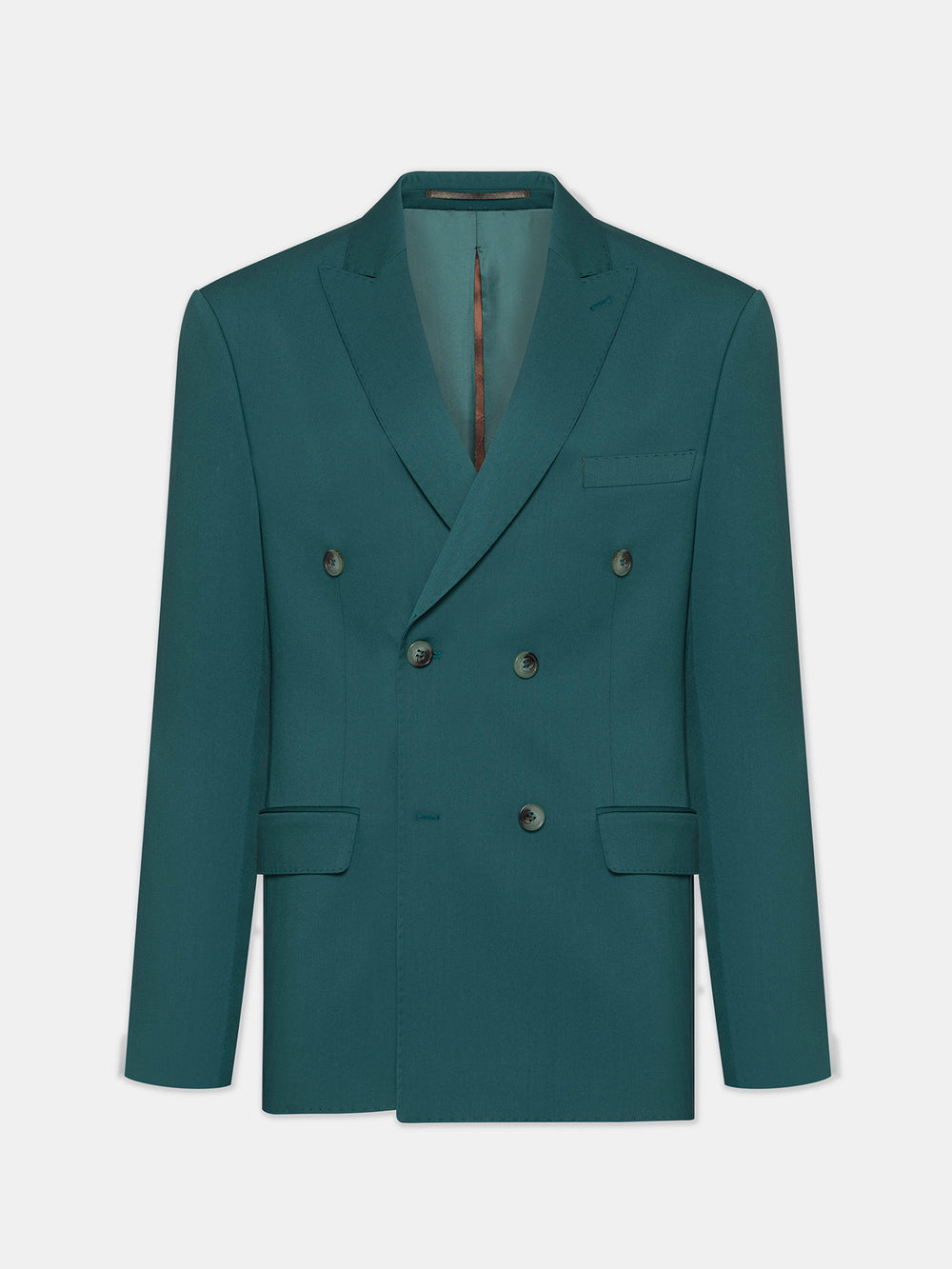 XAYWEAR Green Double Breasted Suit 2-Piece