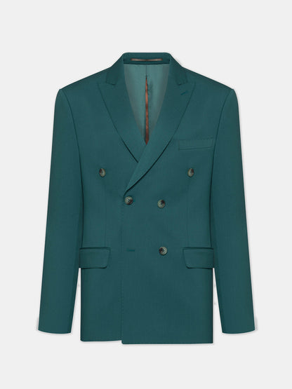 XAYWEAR Green Double Breasted Suit 2-Piece