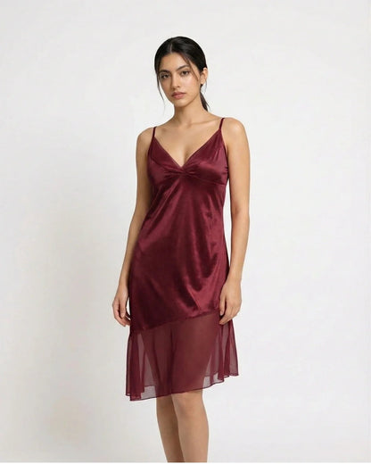 Jenny Rinny Silk Women's 2-Piece Nighty and Gown Set