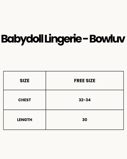 XAYWEAR Babydoll Lingerie - Bowluv - Black
