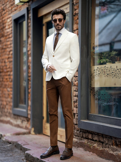 XAYWEAR White Single Breasted Blazer