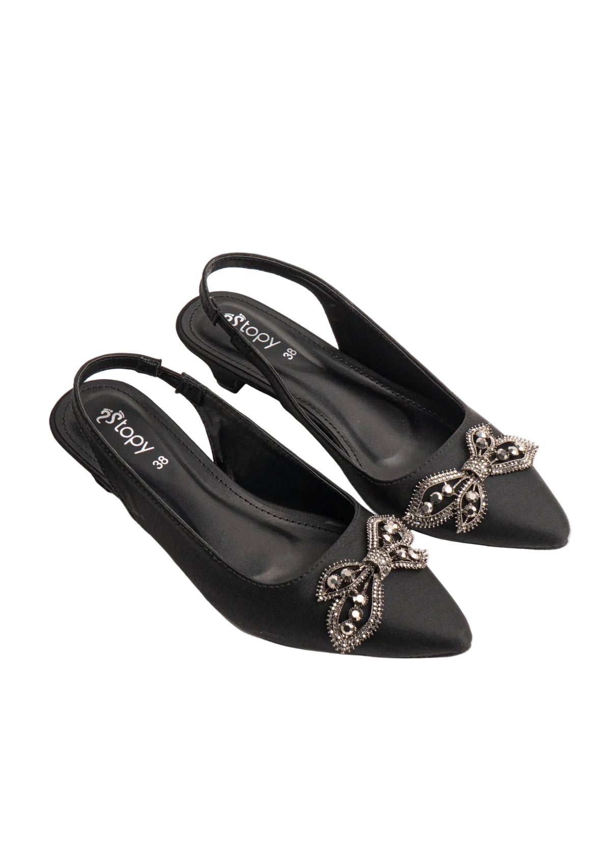 XAYWEAR Heels For Women - Black Bowie