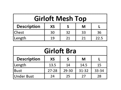 XAYWEAR Girloft Mesh Top - Black