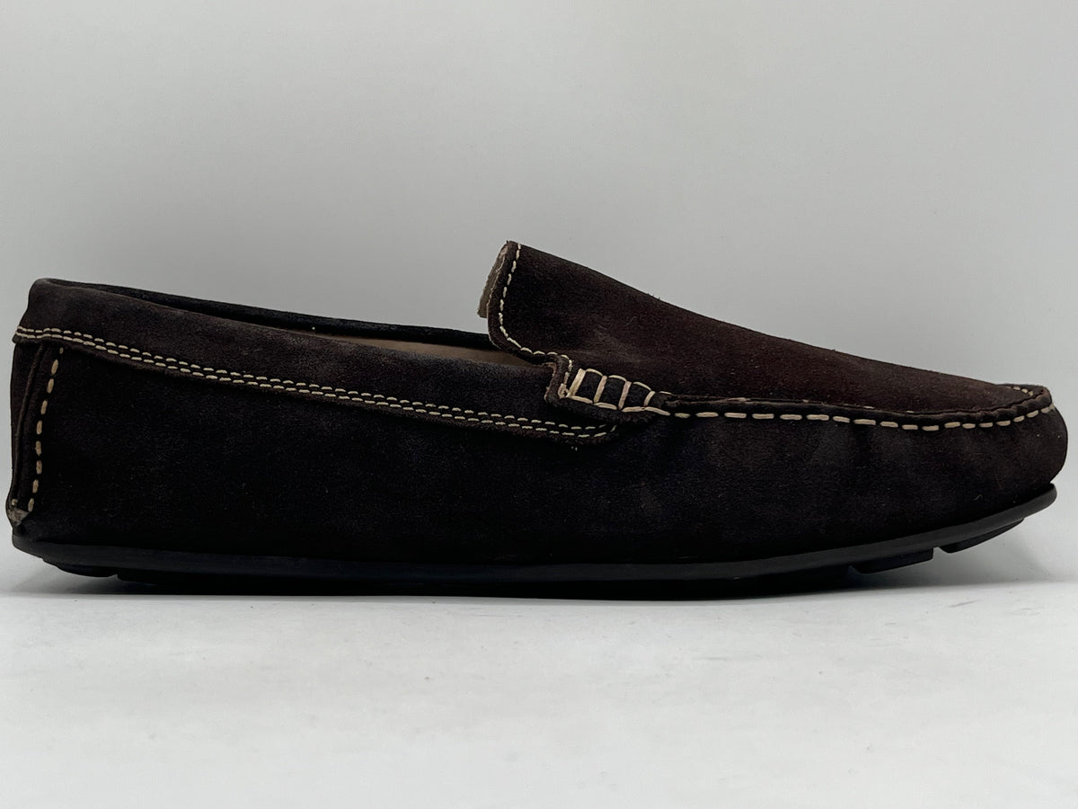 ALDO Dark Brown Suede Moccasin Loafers