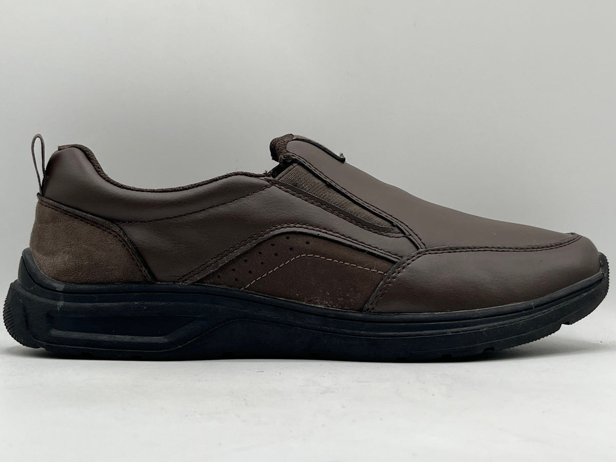Walk-X Brown Lather Slip-on Casual Shoes (Made in Germany)