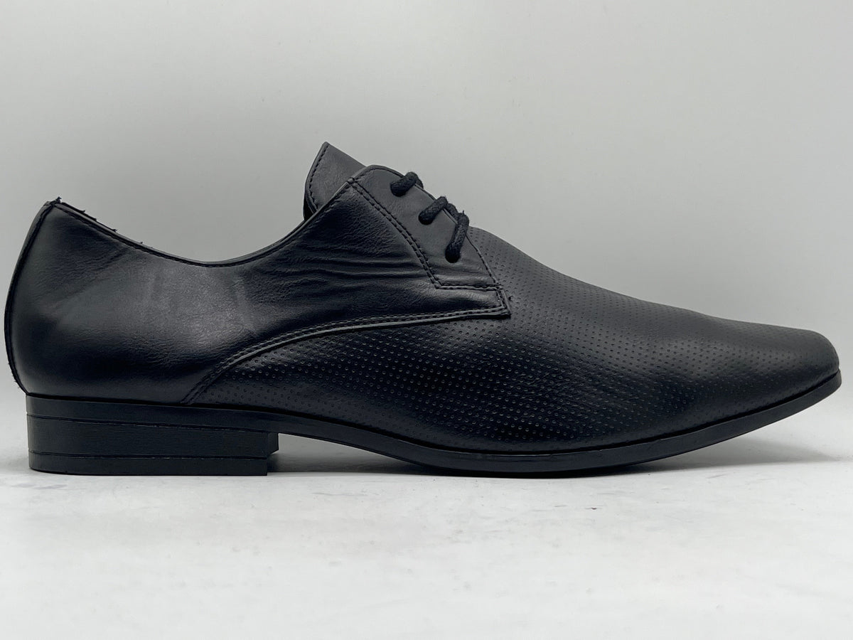 Beckett Textured Synthetic Leather Derby Shoes