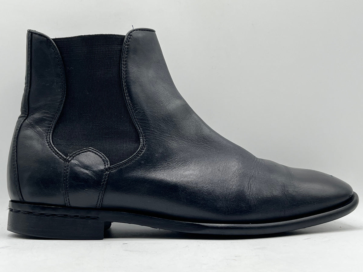 Zara Classi black leather Chelsea boots
