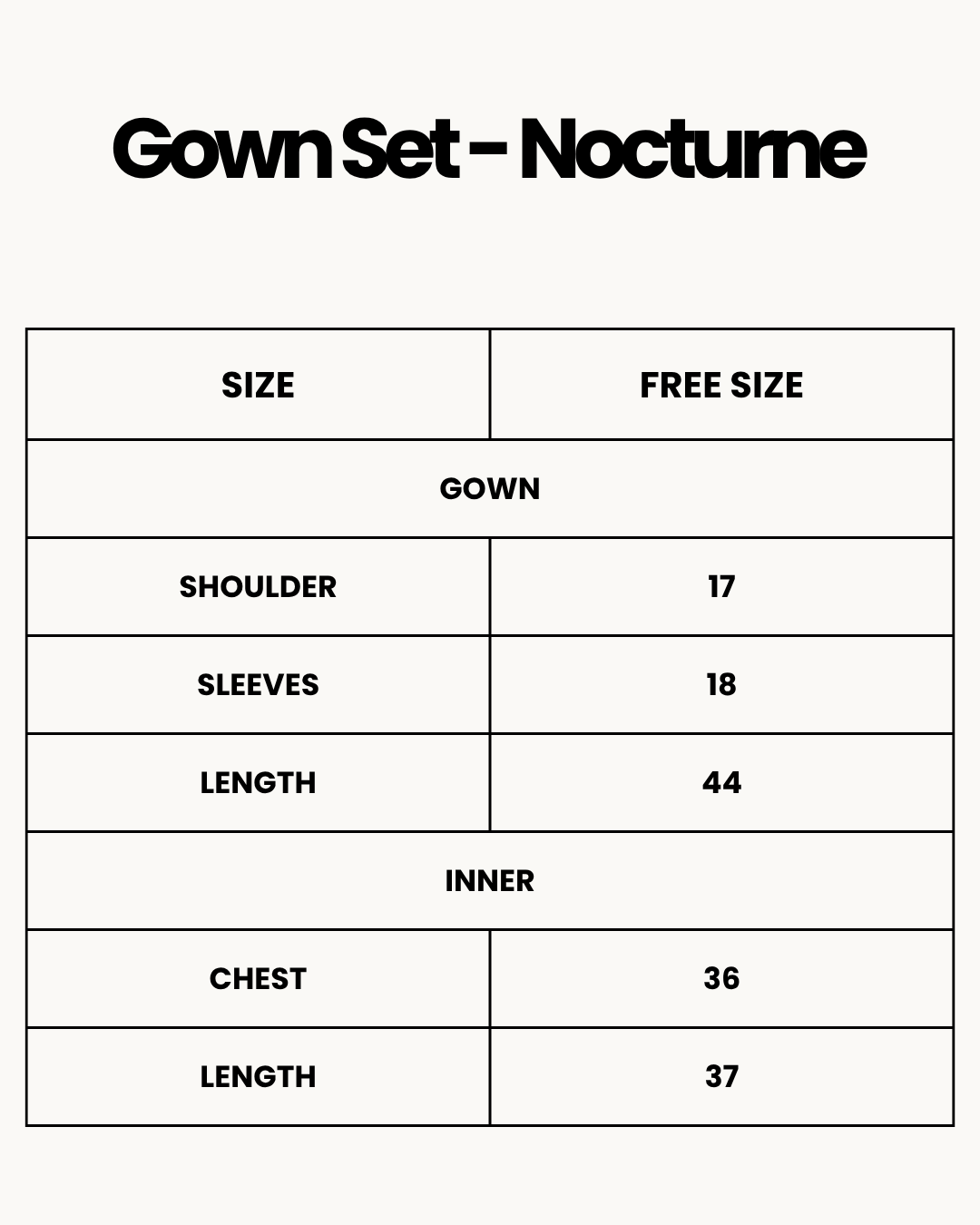 XAYWEAR Gown Set - Nocturne