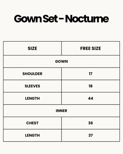 XAYWEAR Gown Set - Nocturne