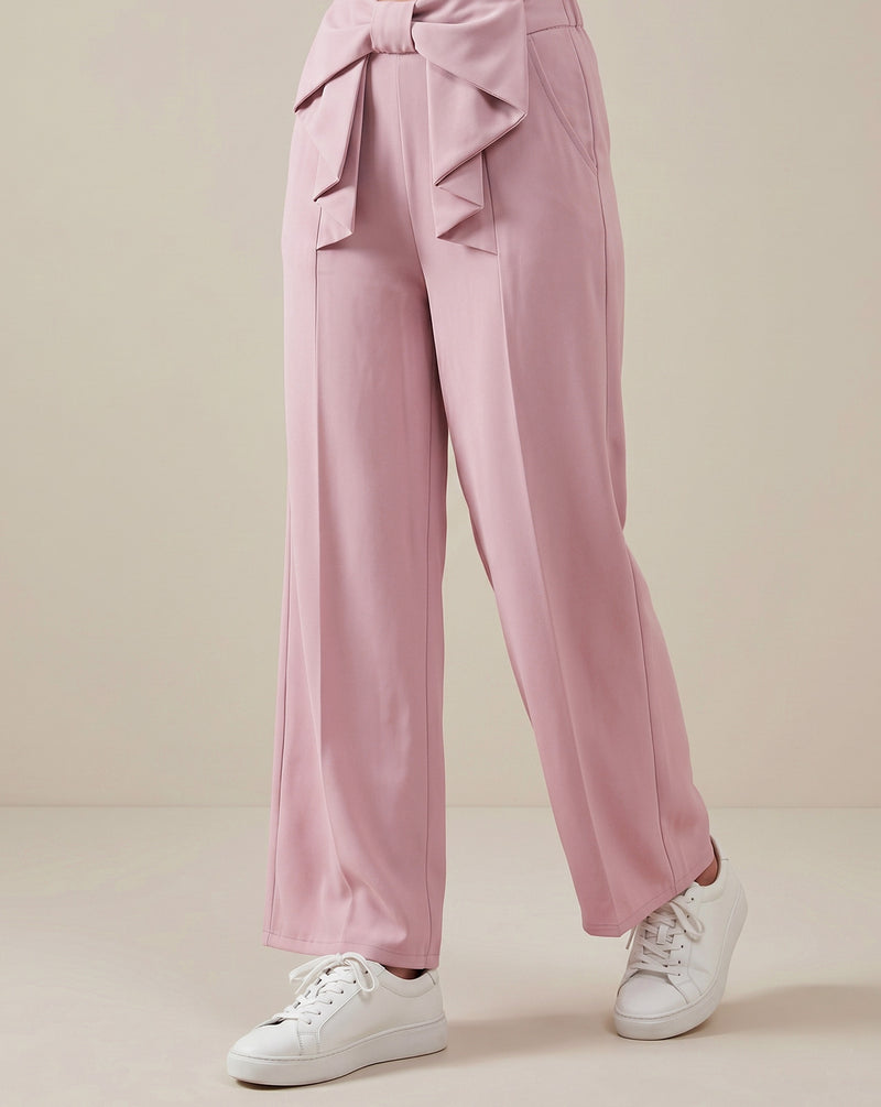 XAYWEAR Women's High-Waisted Wide-Leg Utility Trousers