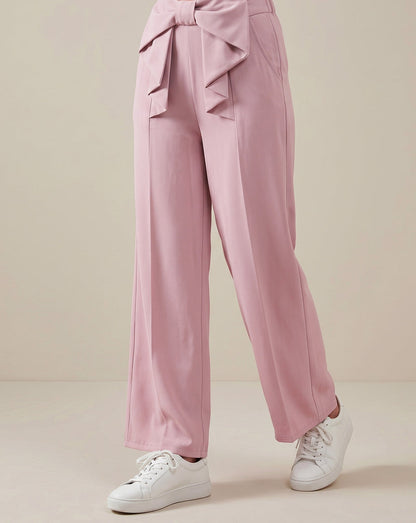 XAYWEAR Women's High-Waisted Wide-Leg Utility Trousers