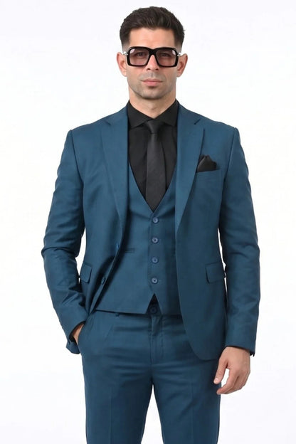 XAYWEAR Velmore Formal Three Piece Suit For Men