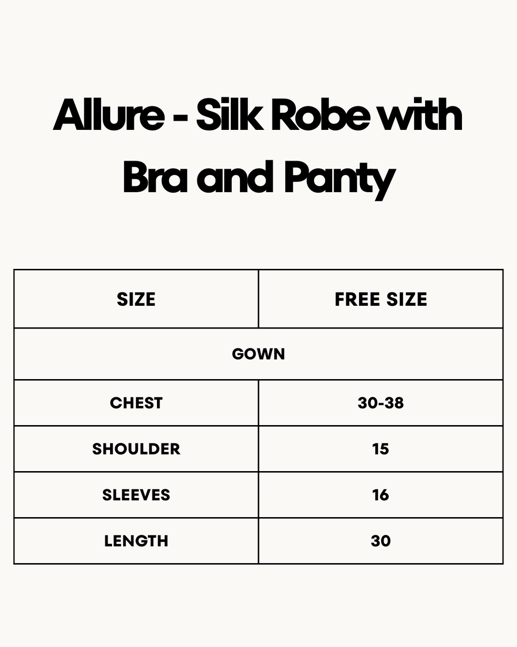 XAYWEAR Allure - Silk Robe with Bra and Panty
