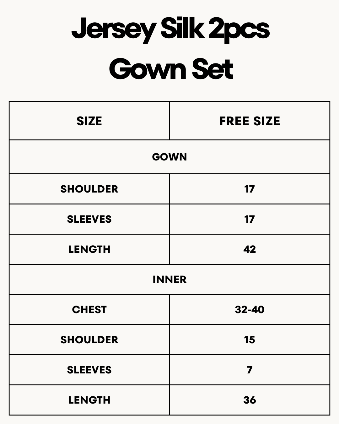 XAYWEAR Jersey Silk 2pcs Gown Set