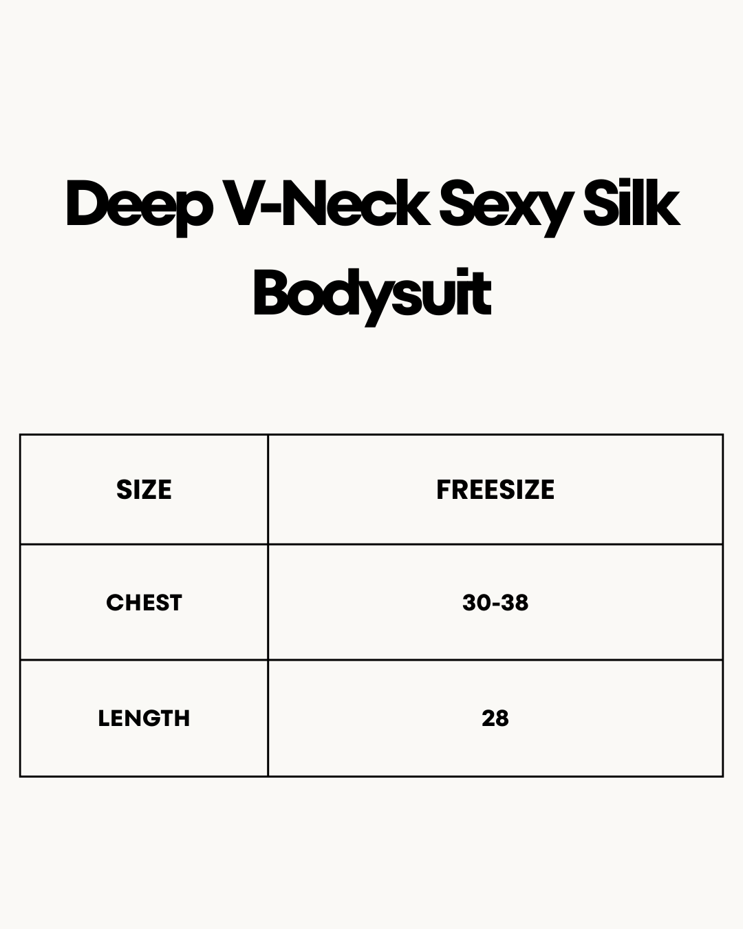 XAYWEAR Deep V-Neck Sexy Silk Bodysuit