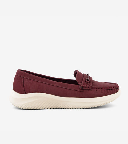 XAYWEAR Maroon Casual Women's Moccasins