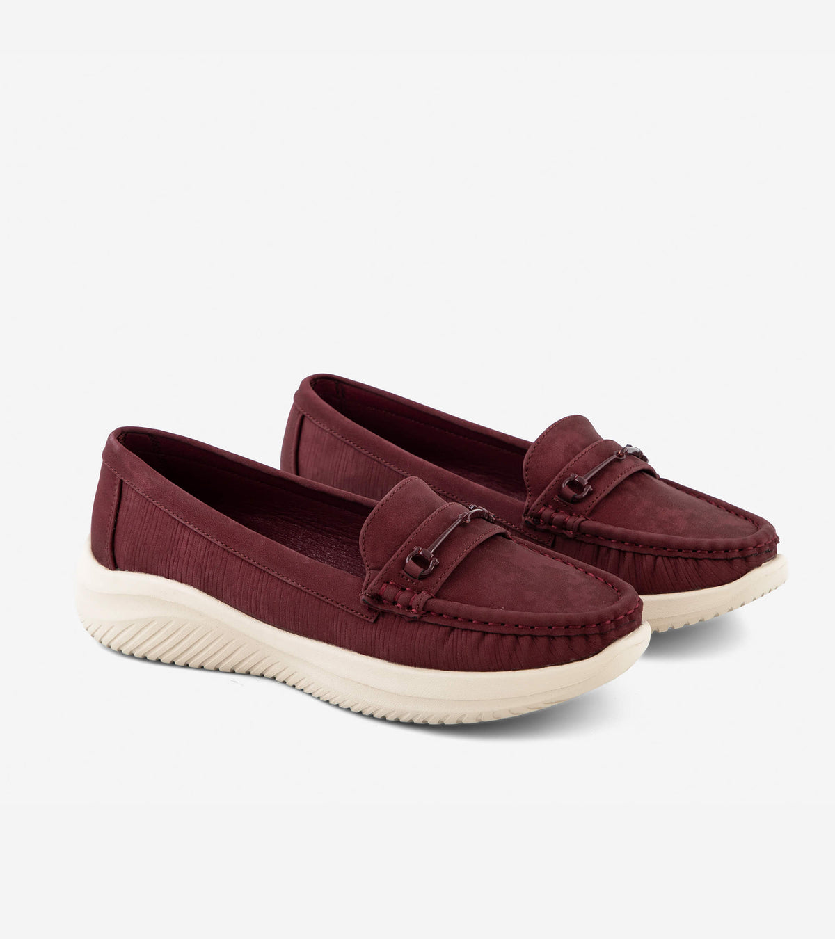 XAYWEAR Maroon Casual Women's Moccasins