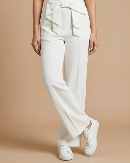 XAYWEAR Women's High-Waisted Wide-Leg Utility Trousers