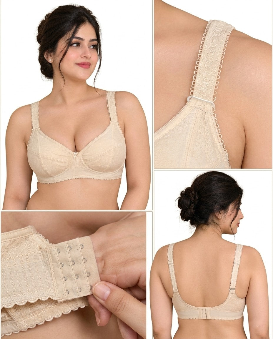 XAYWEAR 2 Pieces - Everyday Skin Color Cushion-Luxe Bra - x 2 Bras