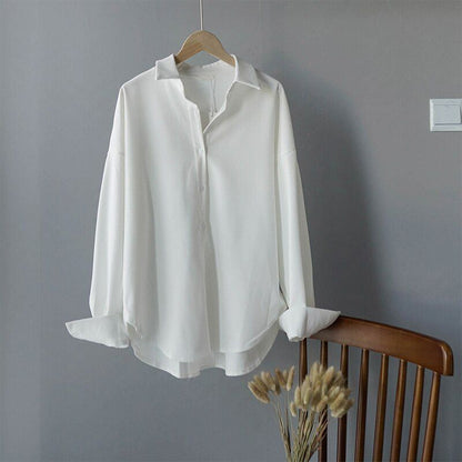 XAYWEAR Premium Quality Dropshoulder Party Wear Button Down Oversize Style Shirt For Female/Girls/Women